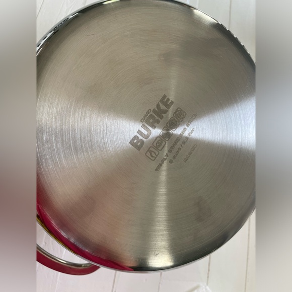 NEW David Burke 3 Quart Casserole Pot With Lid Stainless Steel Geo Clad 500F - Picture 10 of 12